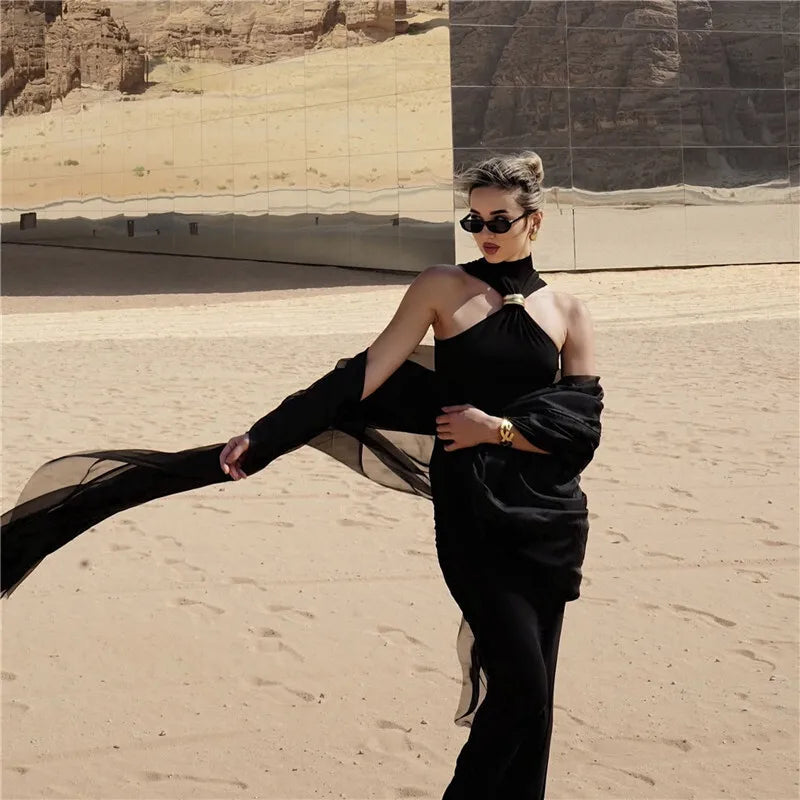 Reva Y2K Metal Ring Knit Crop Top