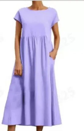 Lina Casual Pocket Maxi Dress