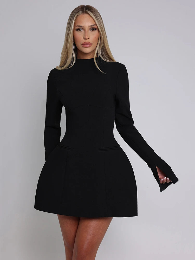 Elvaya Backless A-Line Mini Dress