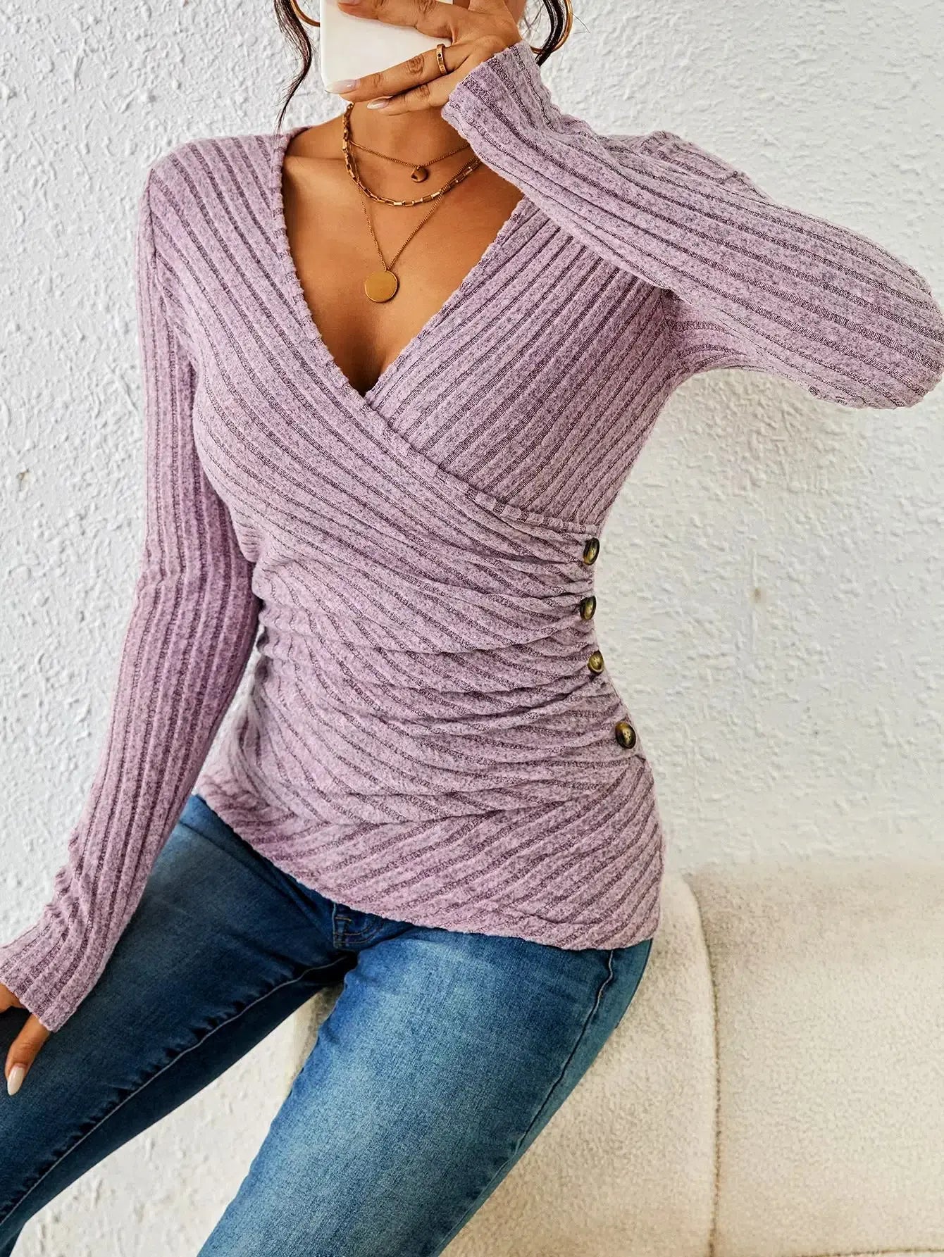 Nerina Ribbed Bodycon Knit Top