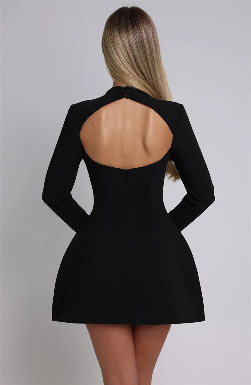 Elvaya Backless A-Line Mini Dress
