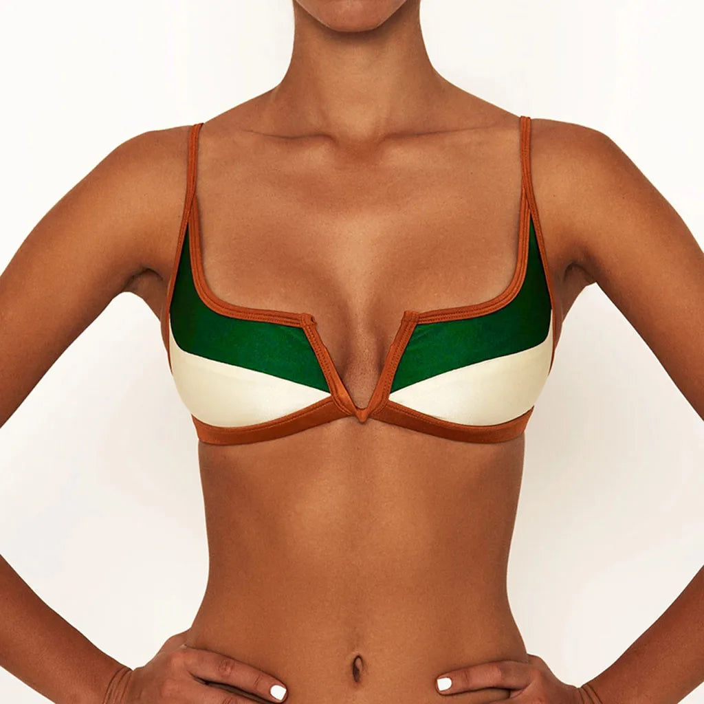 Isla Cut-Out Patchwork One-Piece Swimsuit