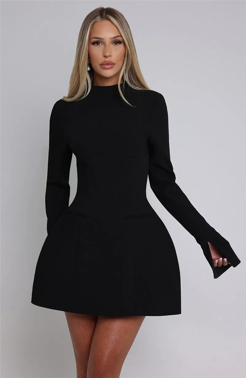 Elvaya Backless A-Line Mini Dress