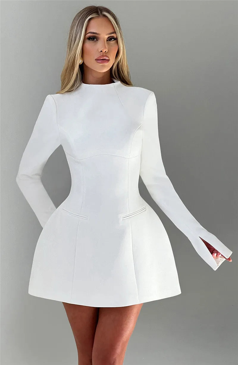 Elvaya Backless A-Line Mini Dress