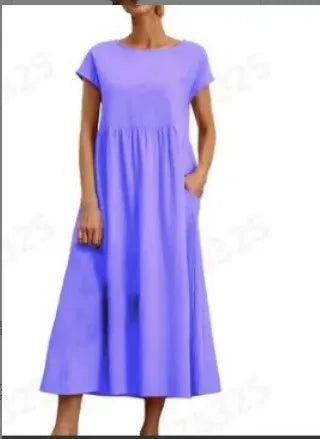 Lina Casual Pocket Maxi Dress