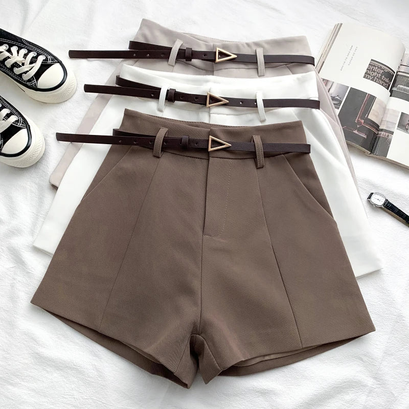Arden Belted A-Line Shorts