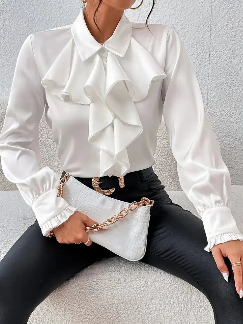 Maela Ruffled Layered Boho Blouse