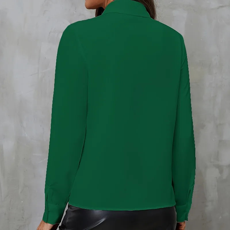 Lyra Ruffled Chiffon Boho Blouse