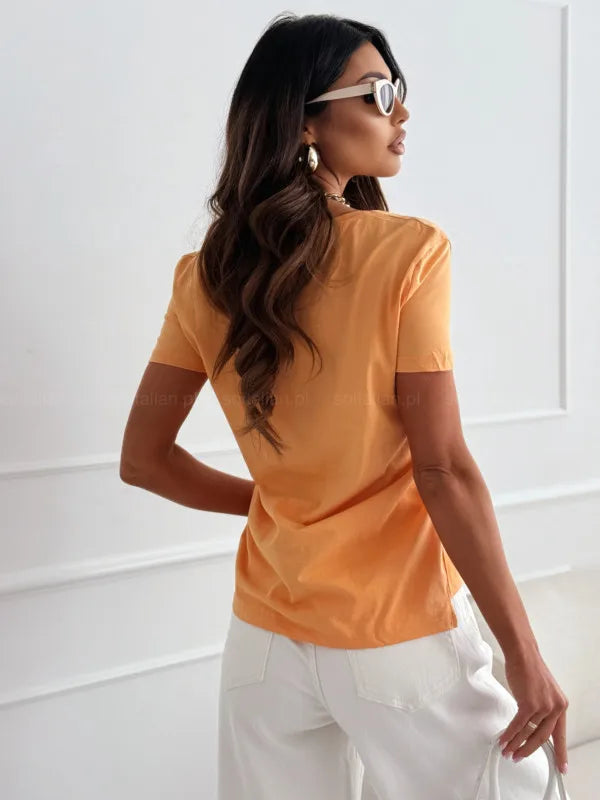Tessia Slim Fit V-Neck T-Shirt
