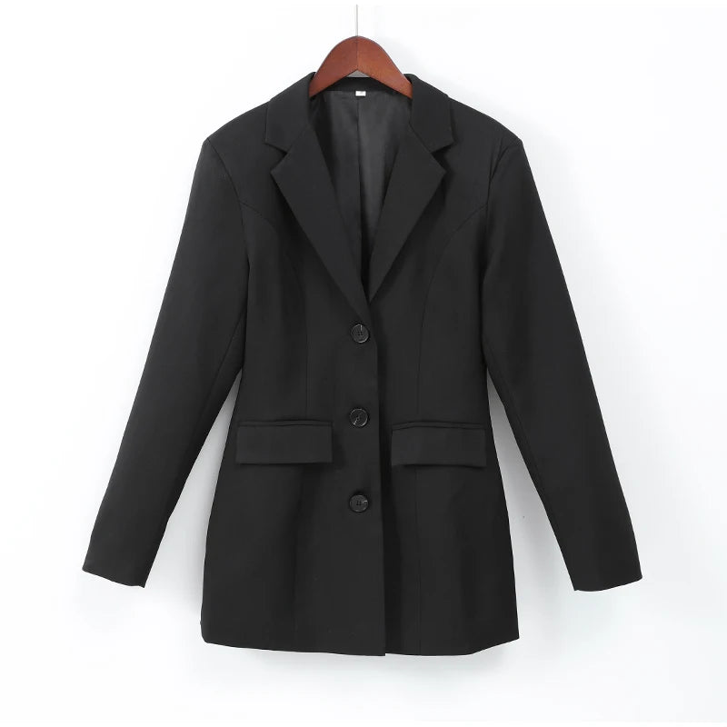 Arvella Black Blazer Mini Dress