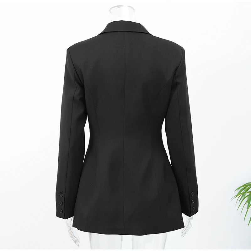 Arvella Black Blazer Mini Dress
