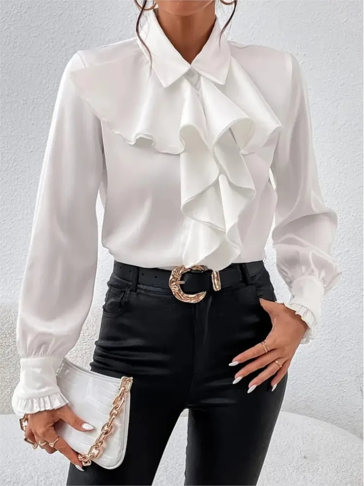 Maela Ruffled Layered Boho Blouse