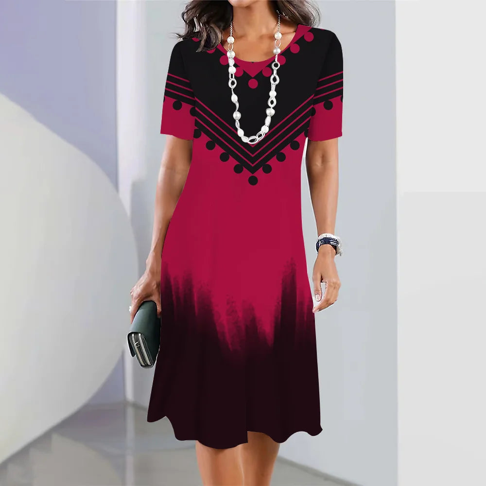 Ilaria Relaxed Geometric Print Dress