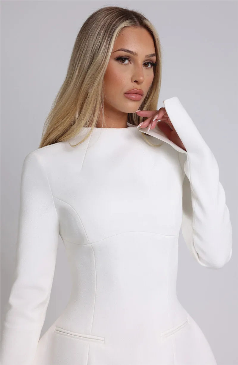 Elvaya Backless A-Line Mini Dress