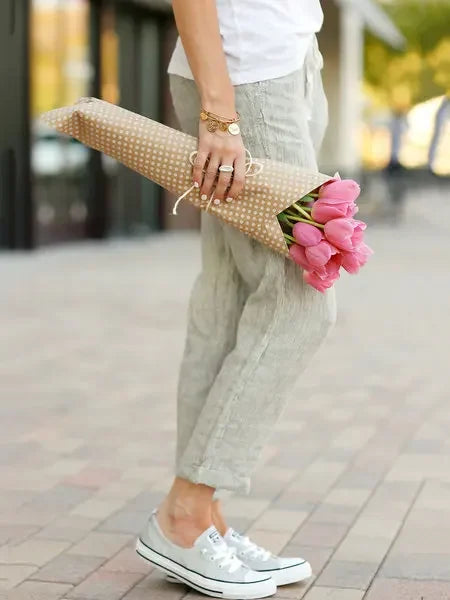 Noelle Cotton-Linen Harem Pants