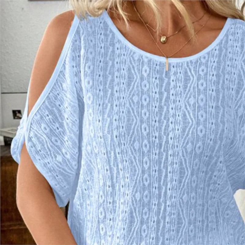 Lunara Off-Shoulder Boho Blouse