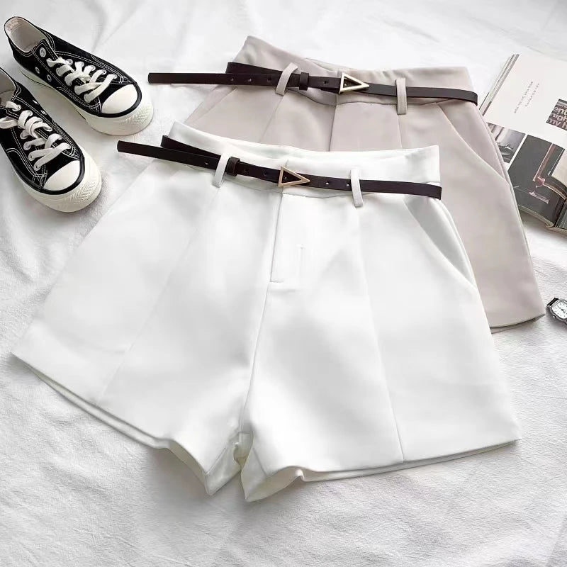 Arden Belted A-Line Shorts