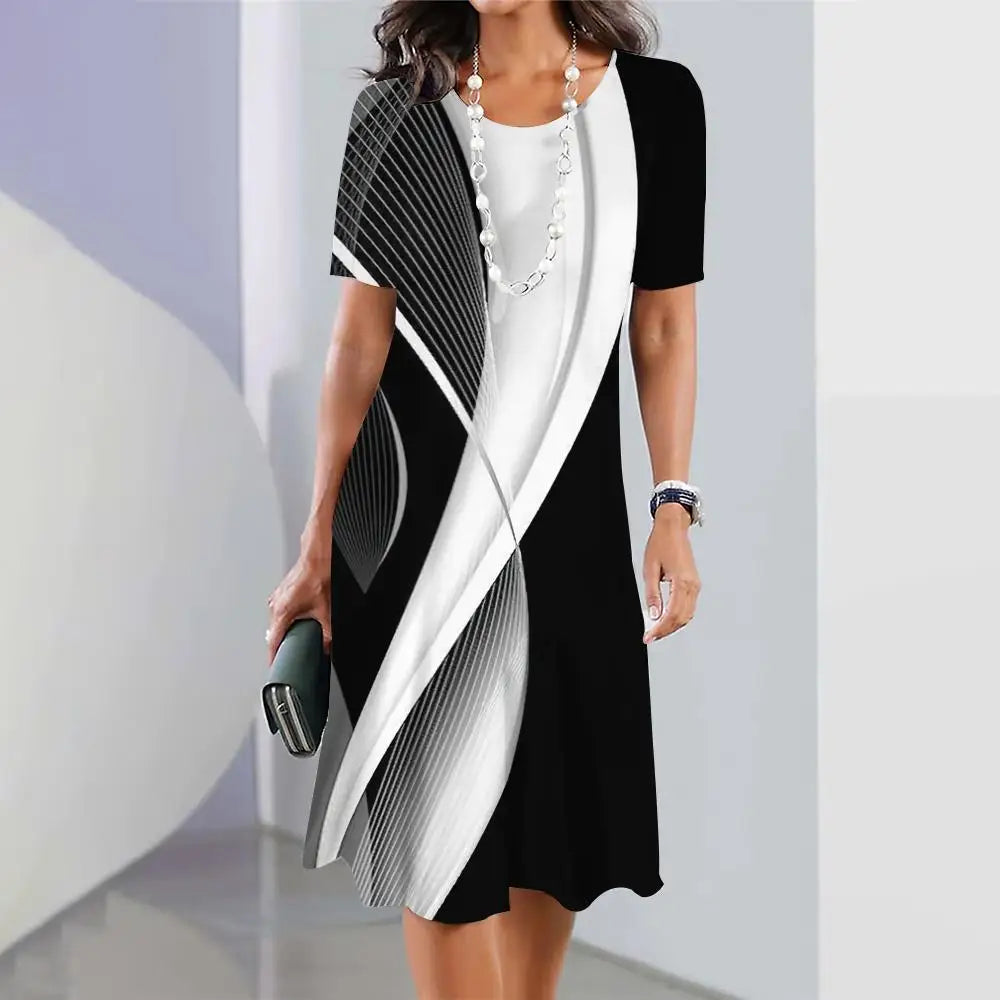 Ilaria Relaxed Geometric Print Dress