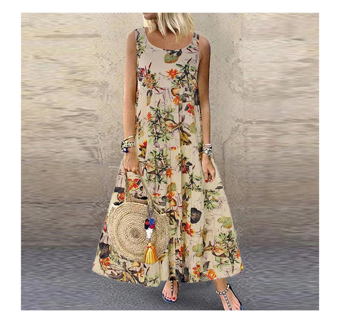 Ginevra Bohemian Floral Maxi Dress