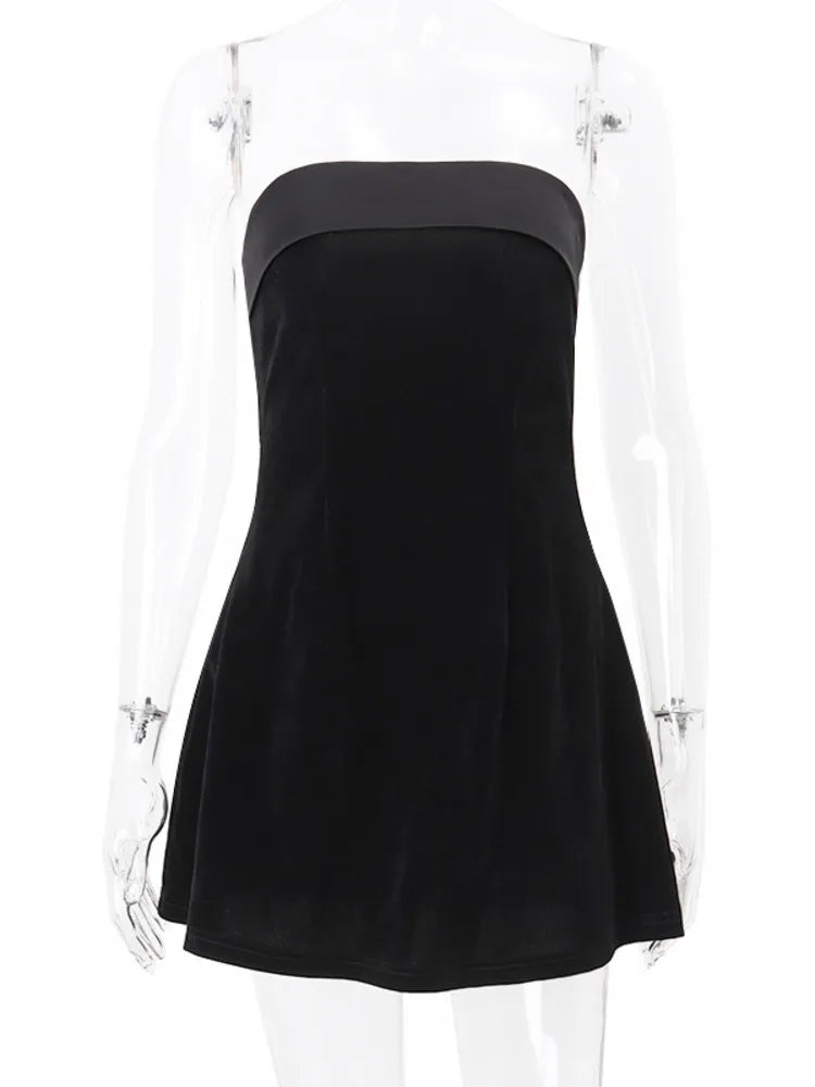 Zephira Strapless A-Line Mini Dress