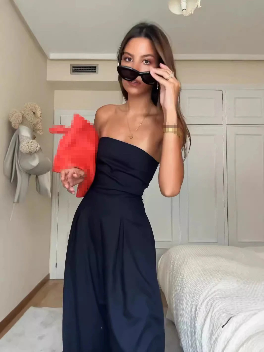 Avenna Strapless Wide-Leg Jumpsuit