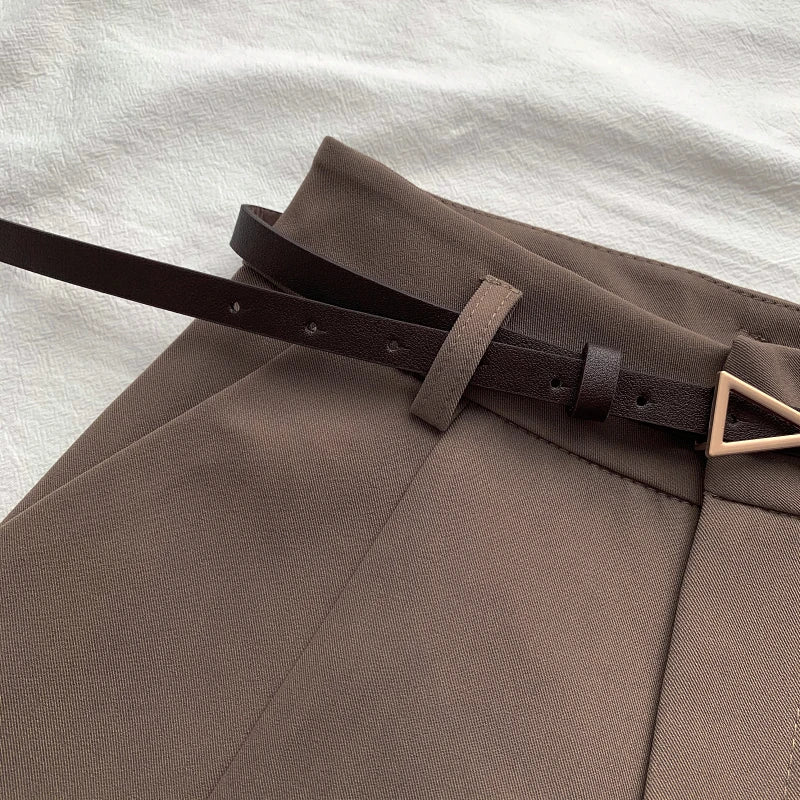Arden Belted A-Line Shorts