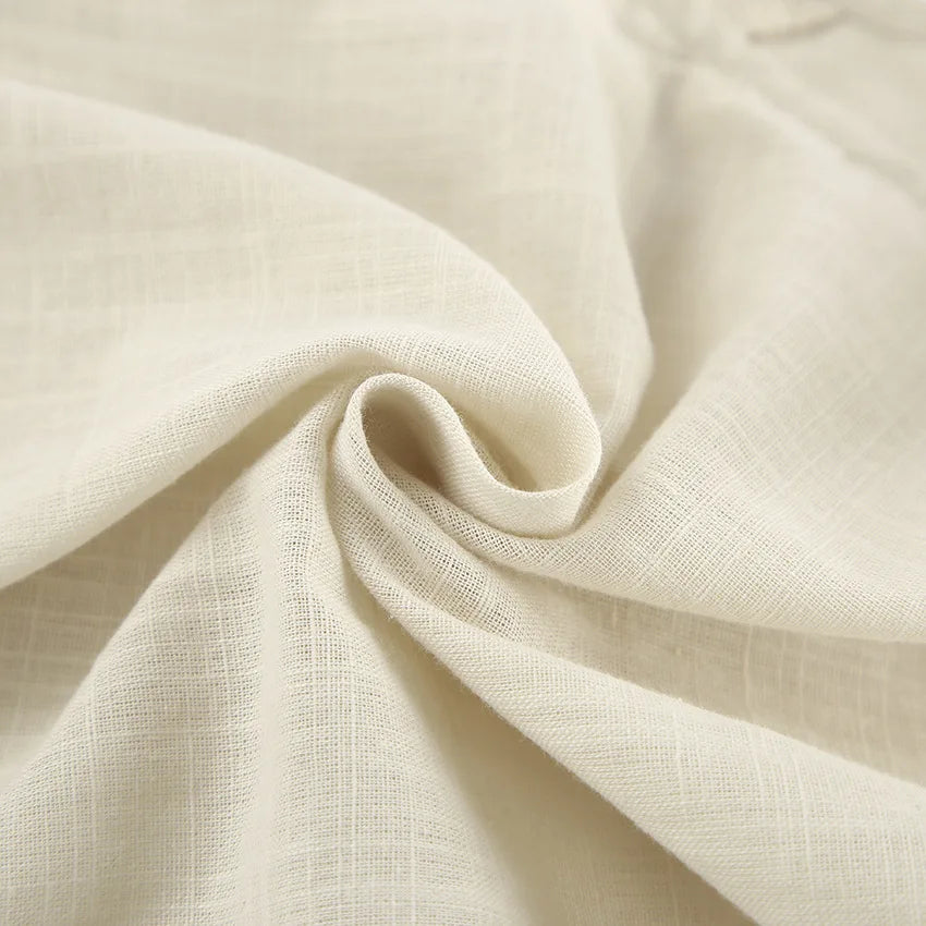Ayla Khaki Cotton Two-Piece Set