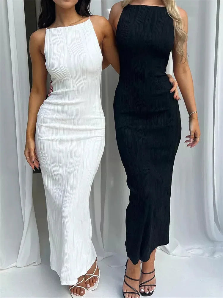 Virela Ruched Split Maxi Dress
