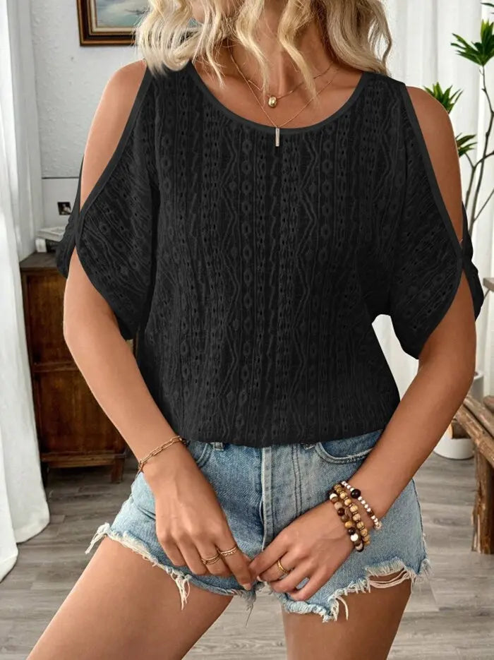Lunara Off-Shoulder Boho Blouse