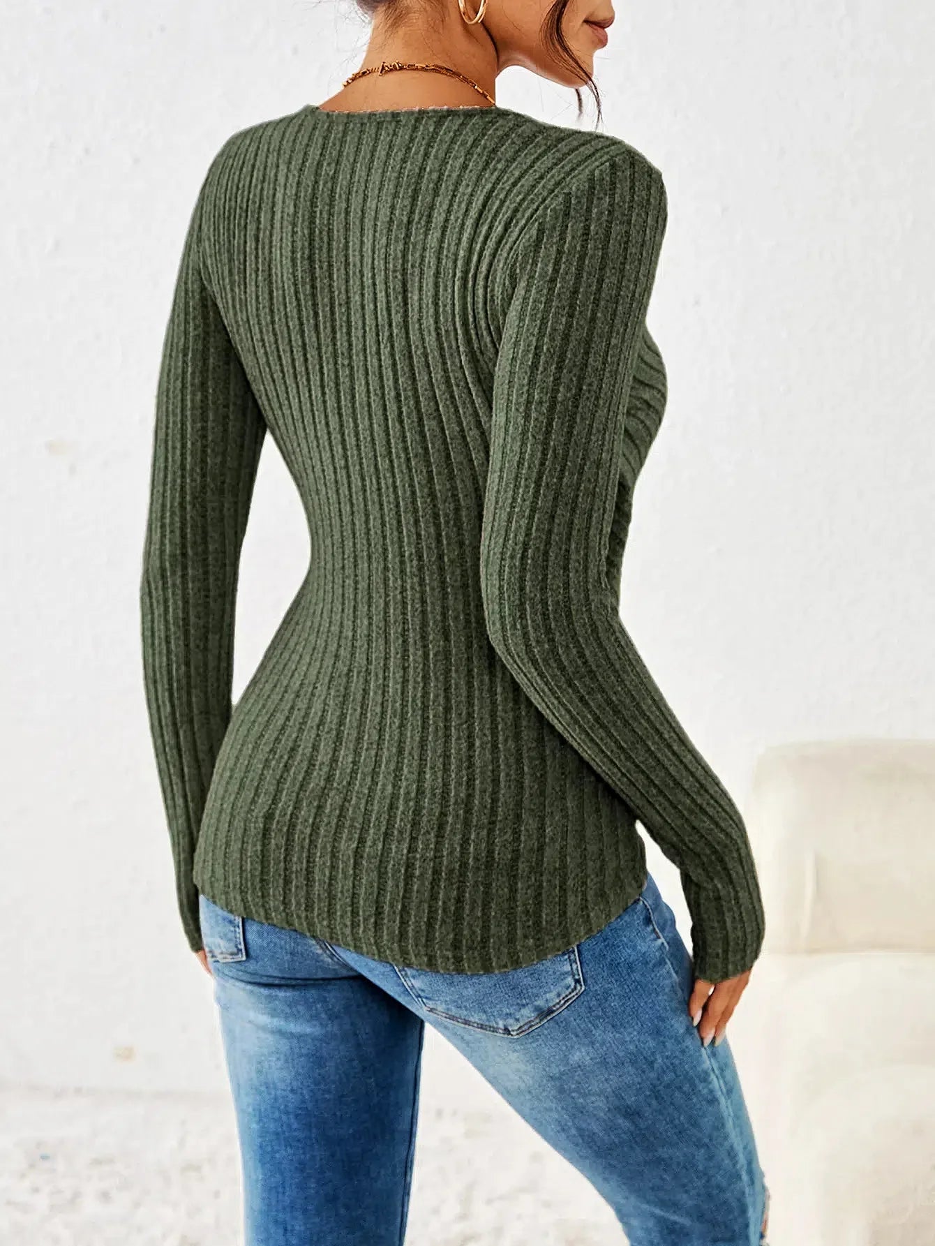 Nerina Ribbed Bodycon Knit Top