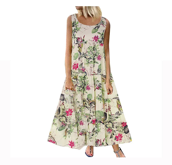 Ginevra Bohemian Floral Maxi Dress