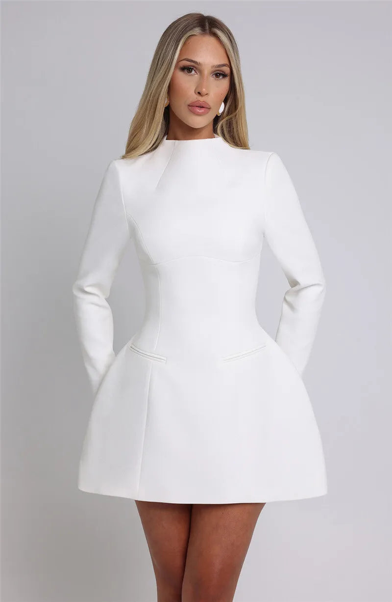 Elvaya Backless A-Line Mini Dress