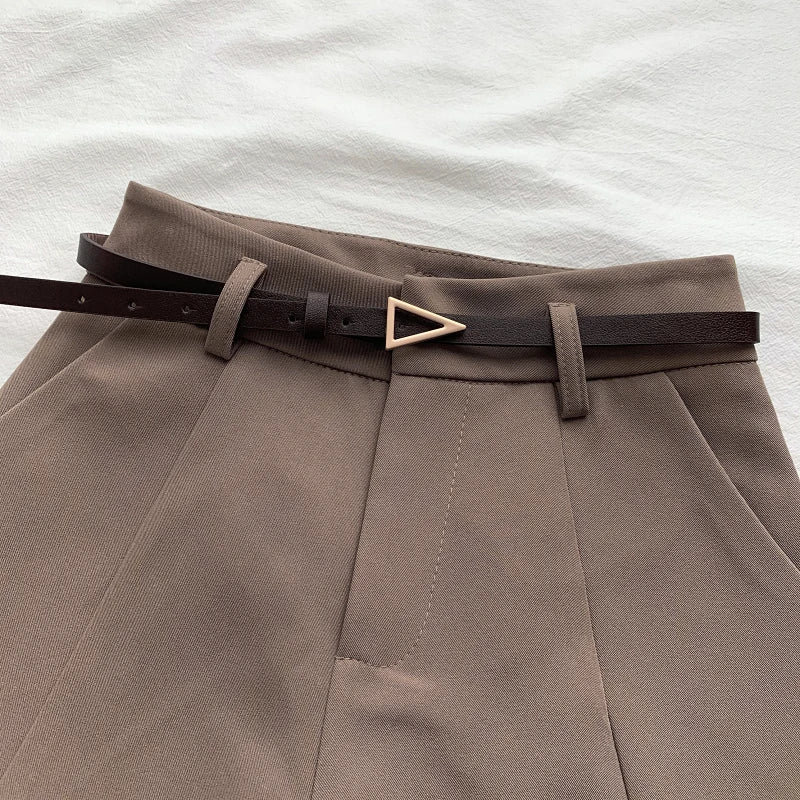 Arden Belted A-Line Shorts