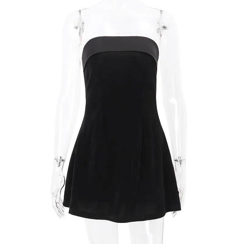 Zephira Strapless A-Line Mini Dress