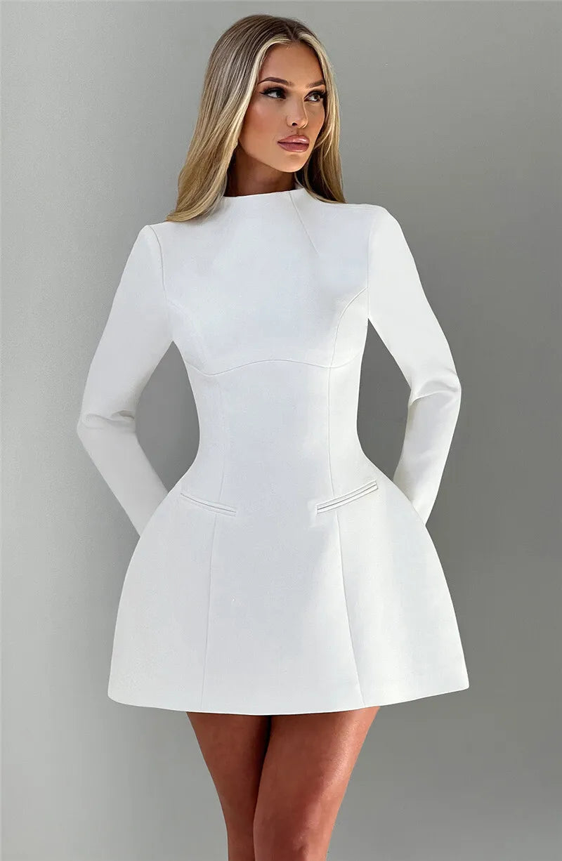 Elvaya Backless A-Line Mini Dress