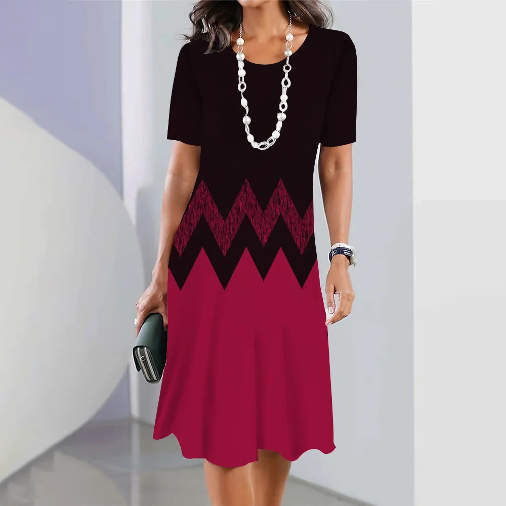 Ilaria Relaxed Geometric Print Dress