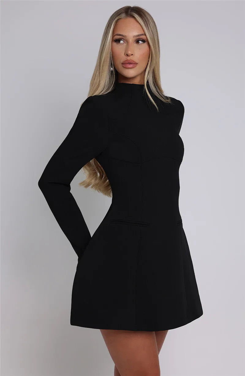 Elvaya Backless A-Line Mini Dress