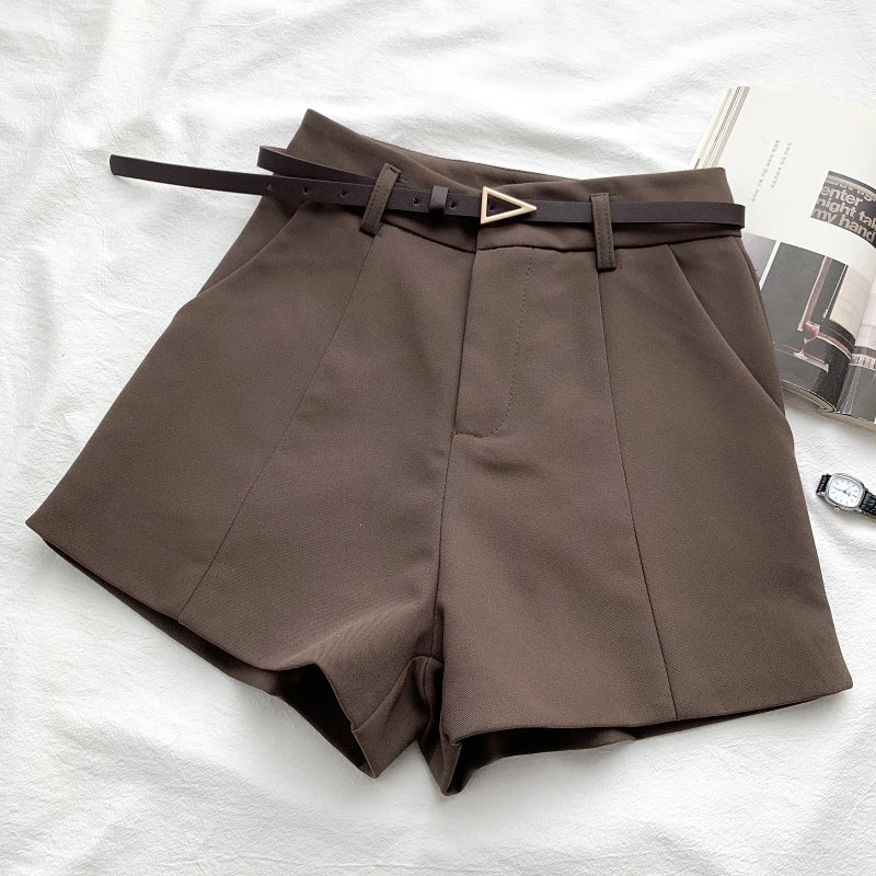 Arden Belted A-Line Shorts