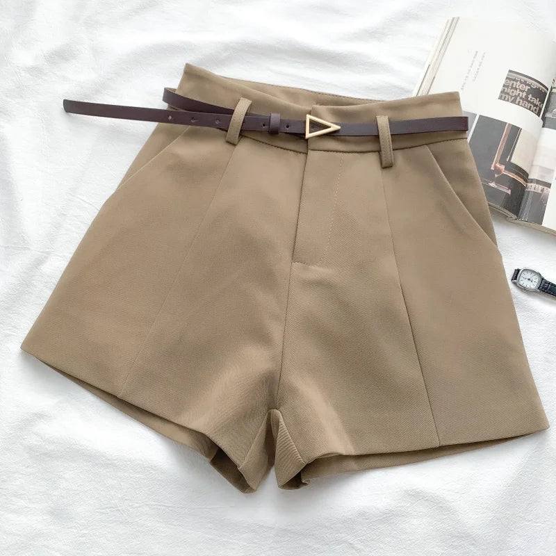 Arden Belted A-Line Shorts