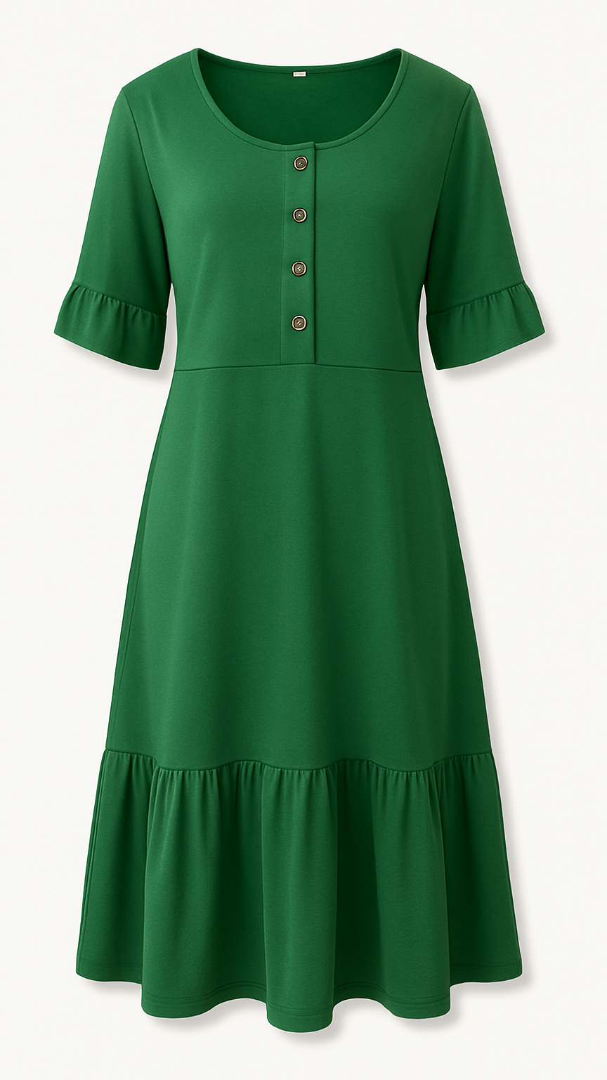 Daniela Buttoned Waist-Cinched Shirt Dress