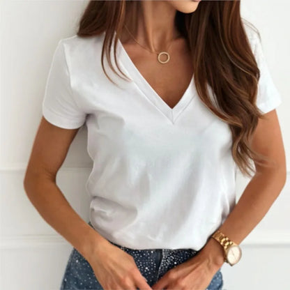 Tessia Slim Fit V-Neck T-Shirt