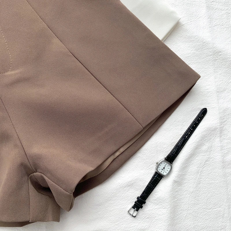 Arden Belted A-Line Shorts