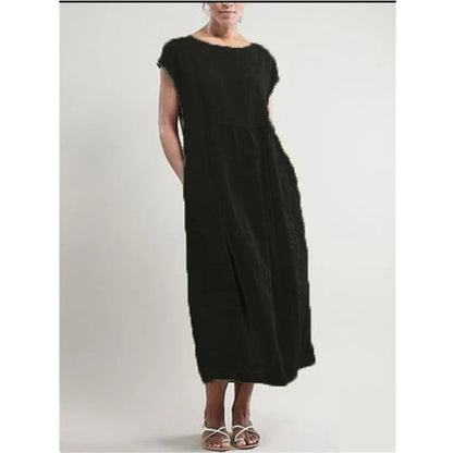 Lina Casual Pocket Maxi Dress