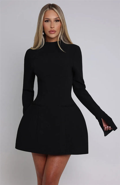 Elvaya Backless A-Line Mini Dress