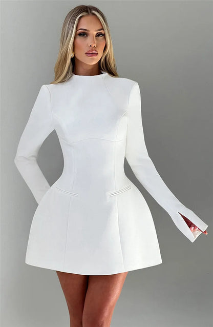 Elvaya Backless A-Line Mini Dress