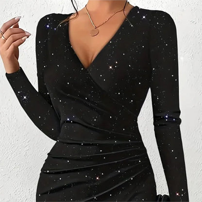 Avelyn Wrap Bodycon Mini Dress