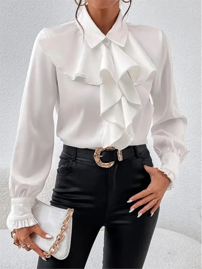 Maela Ruffled Layered Boho Blouse