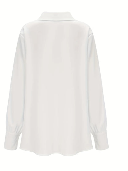 Elena Cowl Neck Fold-Over Blouse