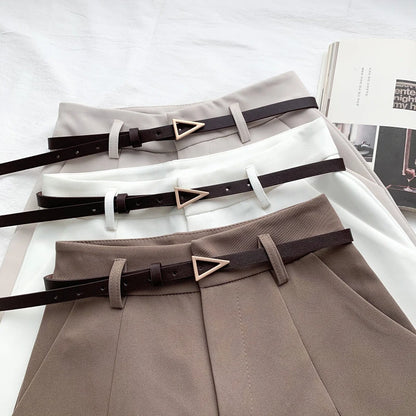 Arden Belted A-Line Shorts