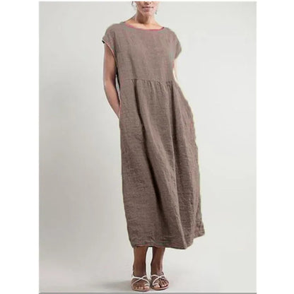 Lina Casual Pocket Maxi Dress